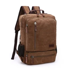 Vintage canvas rugzak heren grote capaciteit reisschoudertas Hoge kwaliteit mode studententas mannelijke notebook laptop rugzak