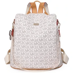 2023 Capasiti Mawr Backpacks Gwrth-ladrad Ffasiwn Argraffwyd PVC Backpack Mommy Teithio Bagiau Merched Dylunydd Brand Bach Bagiau Ysgol