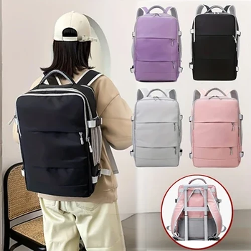 กระเป๋าเดินทางผู้หญิงกระเป๋าเป้สะพายหลังกันน้ำ Anti-Theft Casual Daypack กระเป๋าพร้อมสายรัดกระเป๋าเดินทาง USB ชาร์จพอร์ตกระเป๋าเป้สะพายหลัง