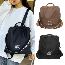 2024 New Simple Zipper Anti-theft Multi-Purpose Bag Causal Large Capacity Portable Backpack for Women Mochilas