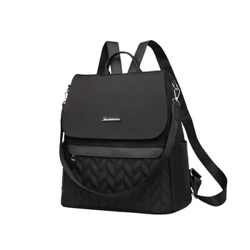 Bag menywod backpack teithio amlbwrpas gwrth-ladrad newydd ffabrig Rhydychen brodwaith gwrth-ddŵr edau bag cefn cyfan-mewn-un menywod
