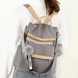 Bagiau 3 Mewn 1 Backpack Gwrth-ladrad o Ansawdd Uchel Merched Bagiau Ysgol Ysgwydd Rhydychen dal dŵr ar gyfer Merched yn eu harddegau Bag Teithio sach deithio