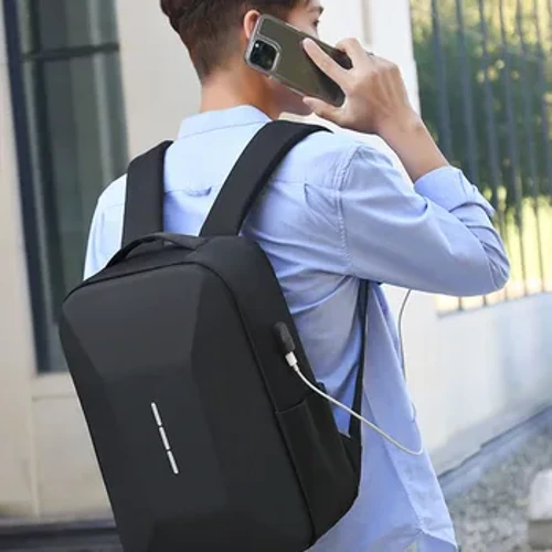 Sac à dos de grande capacité pour hommes, léger et décontracté, avec verrouillage par mot de passe, sac de voyage étanche, antivol pour ordinateur portable de 16 pouces