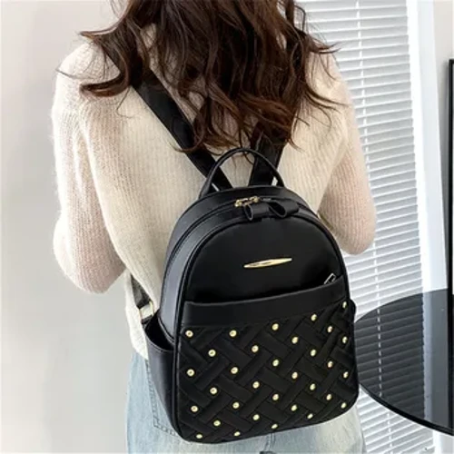 Damen Rucksak Grouss Kapazitéit Anti-Déifstall Rucksak Exquisite Elegante All-Match Frae Bag Trend Rees Rucksäck Fir Fraen