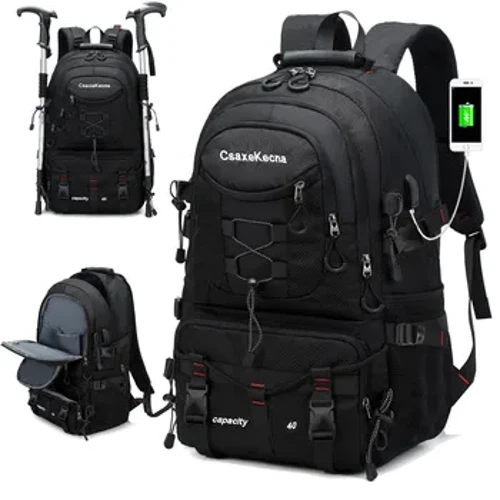 Mála droma taistil 40L fánaíocht éadrom uiscedhíonach lasmuigh, backpack campála fir agus mná