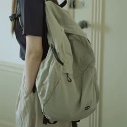 Portable Light Nylon Unisex Backpack Teenager Travel Outdoor Camping Causal Students School Backpack Lalaki Babae Commuter Backpack