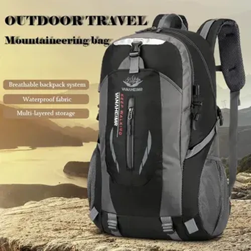 A Capasiti Mawr Dynion A Merched Cyffredinol Teithio Awyr Agored Backpack Dwr Heicio Bag Ysgafn Duffel