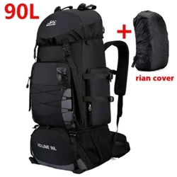 90 litre Büyük Tırmanma Sırt Çantası Seyahat Erkek Kadın Bagaj Kamp Sırt Çantaları Çanta Açık Yürüyüş Trekking Erkekler Seyahat Çantaları