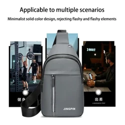 2024 Ny Cross Border Brysttaske til mænd Multifunktionel Sport Udendørs Fritid Skulderrygsæk Crossbody-taske