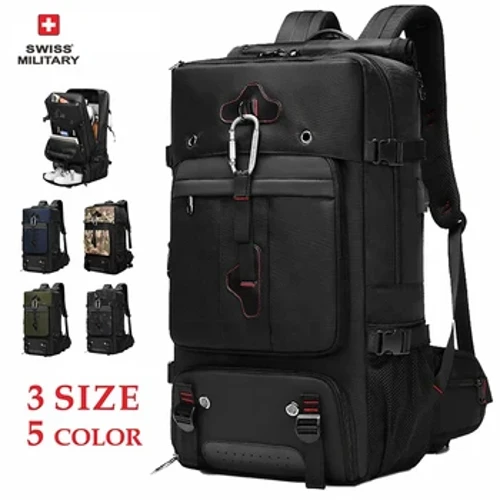 Backpack Taisteal Nua Ilfheidhmeach uiscedhíonach Frith-Goid Backpack Spóirt Allamuigh Cumas Mór 78L Backpack Mór Mochila