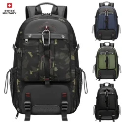 SWISS Männer Rucksak Reesbeutel Waasserdicht Multifunktionell Grouss Kapazitéit 80L erweiterbar USB Outdoor Wanderer Rucksak Mochila
