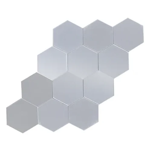 12 Miếng Lục Giác Gương Dán Tường Có Thể Tháo Rời Gương Thiết Lập Decal Dán Tường Decal Cho Gia Đình Phòng Khách Phòng Ngủ DIY Trang Trí