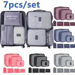 6 Pcs Dillad Teithio Storio Bagiau Dal Dŵr Cludadwy Trefnydd Bagiau Pacio Ciwb 6 Lliw Stoc Lleol Gwerthu Poeth