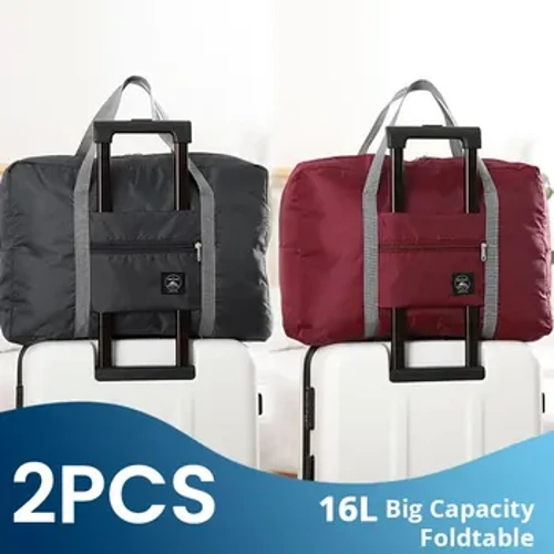 2 Gói Du Lịch Gấp Gọn Túi Duffel Cho Các Hãng Hàng Không Mang Theo Túi Weekender Qua Đêm Bệnh Viện Túi Tote Tập Gym Duffel Túi Nam Nữ