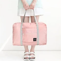 Borsa da viaggio Borsa a tracolla di grande capacità Studenti spostano i bagagli a rotelle Borsa da viaggio pieghevole Valigia Ruote Carrello Portabagagli