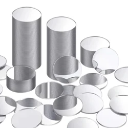 3D Akrilik 100 Parça 2x2 cm Ayna duvar çıkartmaları Dairesel Merkezi Noktalar Ile DIY duvar çıkartmaları Düğün Parti Dekorasyon için