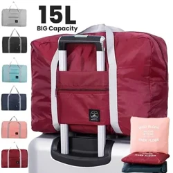 Túi Duffel du lịch có thể gập lại dành cho các hãng hàng không Túi xách mang theo cho phụ nữ và bé gái Trọng lượng nhẹ Thể thao sức chứa lớn Chuyến đi cuối tuần qua đêm