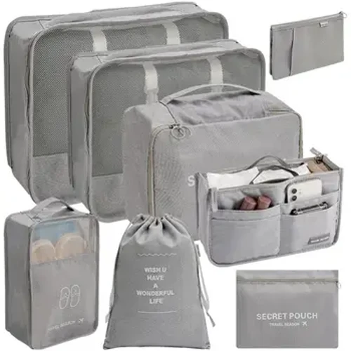 8Pcs Pepa Femalagaa'i La'ei Fa'atonu seevae Lafoga Poliester Atopa'u atopa'u Fa'aputuga Mea Toitetrybag Packing Cube