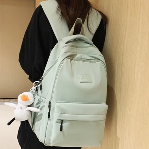 JOYPESSIE suv o'tkazmaydigan o'smir kitob sumkasi neylon ryukzak moda qiz ryukzak ayollar yelka sumkasi o'rta maktab maktab sumkasi qora Mochila