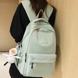 JOYPESSIE suv o'tkazmaydigan o'smir kitob sumkasi neylon ryukzak moda qiz ryukzak ayollar yelka sumkasi o'rta maktab maktab sumkasi qora Mochila