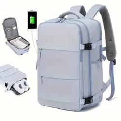 Sac à dos multifonction de voyage de grande capacité pour femmes, avec rangement de chaussures, multicouche, séparation sèche et humide, étanche