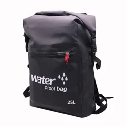 25L vanntett tørrpose Ryggsekk Ryggsekk Oppbevaringspakke Sekk Svømming Rafting Kajakkpadling Elvevandring Flytende seiling