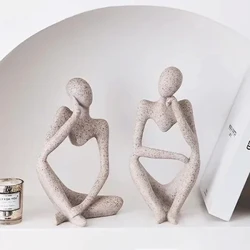 Màu Cát Nhà Tư Tưởng Trừu Tượng Tượng Tác Phẩm Điêu Khắc Tập Yoga Hình Bắc Âu Phòng Khách Trang Trí Nhà Trang Trí Maison Bàn Đồ Trang Trí