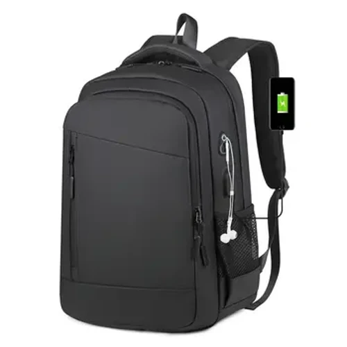 Backpack Laptop Rilibegan ar gyfer Dynion Bag Busnes Gwrth-ddŵr 15.6 Modfedd USB Codi Tâl Llyfr Nodiadau Capasiti Mawr Teithio Backpack
