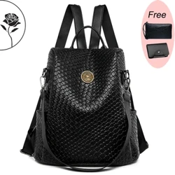 Héich Qualitéit Lieder Rucksak Fraen Waasserdicht Grouss Kapazitéit Rucksak Schëllerbeutel Casual Unisex Rees Rucksäck