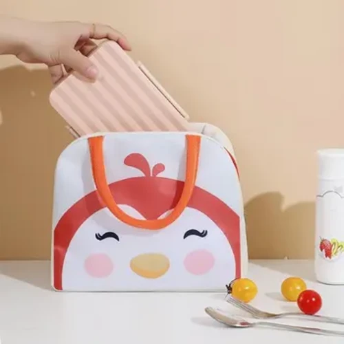 1 Stück Cartoon-Lunchtasche, Oxford-Stoff und Aluminiumfolie, tragbar Isolierte Thermobox
