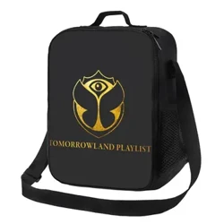 Tomorrowland Terisolasi Tas Makan Siang untuk Piknik Luar Ruangan Belgia Tari Elektronik Festival Musik Cooler Kotak Makan Siang Termal Wanita Anak