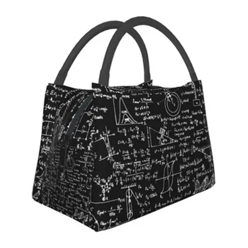 Custom Physics Equation Lunch Bag Women Thermal Cooler Insulated Lunch Box para sa Picnic Camping Work Travel lunchbag
