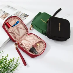 Thời Trang Hàn Quốc Nữ Túi Đựng Mỹ Phẩm Son Môi Trang Điểm Túi Tổ Chức Có Dây Kéo Ví Túi