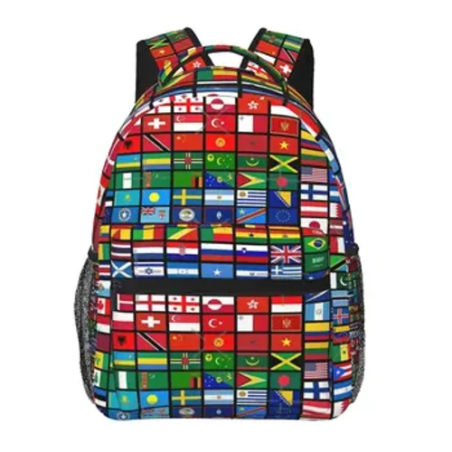 Plus de 90 drapeaux des pays du monde, cadeau international, un sac à dos décontracté