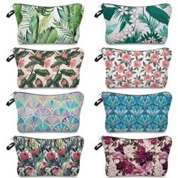Planhigion blodau bach argraffu Eco amldro colur Trefnydd Bag Teithio Achlysurol Merched Cosmetig Bag Toiletry Kit Pensil Achos I Ferch