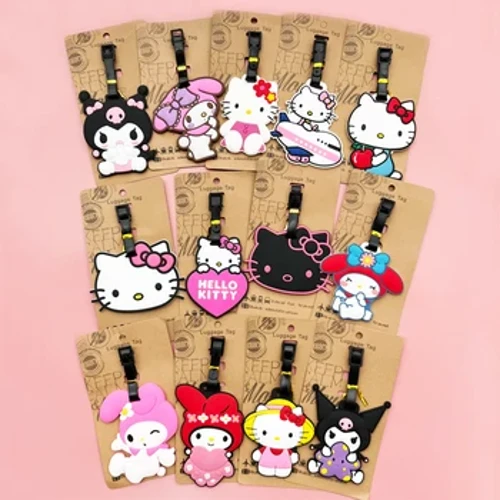 Hello Kitty Etichetă pentru bagaje Drăguț My Melody Etichetă pentru bagaje Desen animat Valisă ID-ul Suport pentru adresă Bagaj Imbarcare Portabil