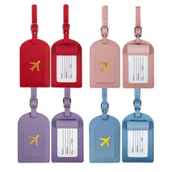 Amadoda Abesifazane PU Isikhumba I-Cute Luggage Tag Suitcase Ilebula Umthwalo Wokugibela Isikhwama Umaka Igama Le-ID Ikheli Lomphathi Isesekeli Sokuhamba