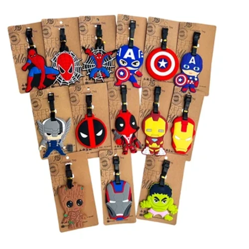 Etichete pentru bagaje cu supererou din desene animate Disney Etichetă de identificare cu design pentru bărbați Etichetă pentru bagaje Suport pentru adresă Etichetă de identificare Accesorii de călătorie