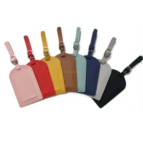 PU lederen bagagelabel licht zacht reisaccessoires kofferlabel instapkaart drop shipping