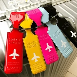 Etichetta per bagagli in striscia di PVC Carta d'imbarco Custodia per bagagli con pendente portatile controllata Etichetta anti-smarrimento Etichetta di identificazione Accessori da viaggio