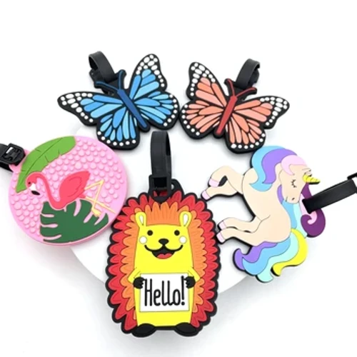 1PC I-PVC Imithwalo Yerabha Ethambile Amathegi Ikhadi Le-unicorn Yekhathuni Amasethi Amaphasi Wokugibela I-Silicone Impahla Imithwalo Amathegi Alengayo Amathegi Omthwalo