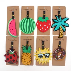 Fructe de modă Accesorii de călătorie Etichetă creativă pentru bagaje cu gel de siliciu Suport de identificare pentru valiză Etichete de îmbarcare pentru bagaje Etichetă portabilă