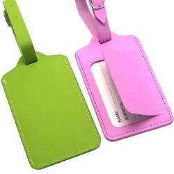 Etichetă de bagaje din piele solidă Accesorii de călătorie Valisă ID-ul geantă Adresă Nume Suport Etichetă de îmbarcare pentru bagaje Etichetă portabilă