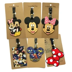 Drăguț Mickey și Minne Etichetă pentru accesorii de călătorie pentru bagaje cu gel de siliciu Suport de identitate pentru valiză Etichetă de îmbarcare pentru bagaje Etichetă portabilă