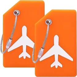2pcs Silicone Travel Luggage Tag ma Igoa ID Card, Atopaʻu Atopaʻu Atopaʻu Atopaʻu Atopaʻu Atopaʻu Atopaʻu Atopaʻu Atopaʻa Atoatoa
