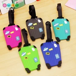 Thời Trang Mới Silicon Thẻ Hành Lý Phụ Kiện Du Lịch Cho Túi Xách Tay Thẻ Hành Lý Phong Cách Hoạt Hình Cho Bé Gái Bé Trai Bìa Thẻ
