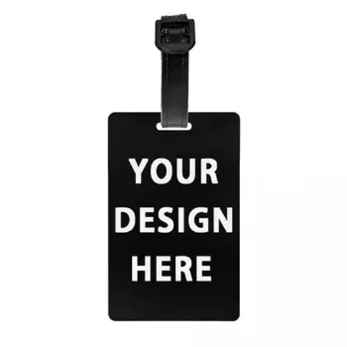 Váš design Zde Štítek na zavazadla Vlastní Přizpůsobit Logo Tisk dopisu Cestovní taška Kufr Ochrana osobních údajů Kryt ID štítek