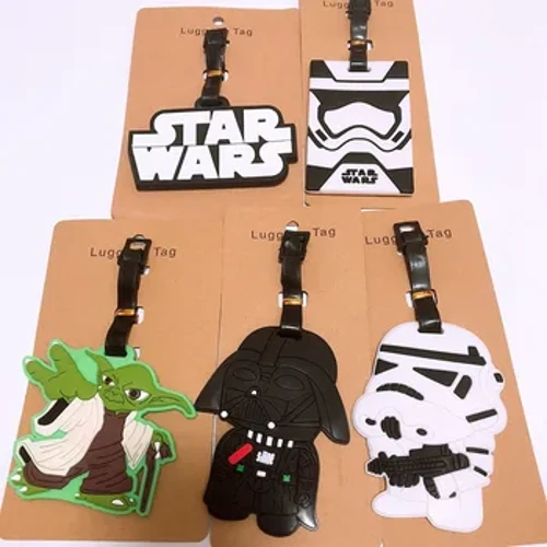 Accesorii de călătorie Disney Star Wars Etichetă pentru bagaje cu gel de siliciu Suport ID pentru valiză Etichetă pentru îmbarcare pentru bagaje Etichetă portabilă