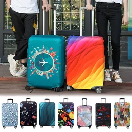 Funda protectora para maleta de 18-32 pulgadas, funda elástica para maleta con estampado de cuerpo completo, funda protectora para maleta, funda protectora para equipaje