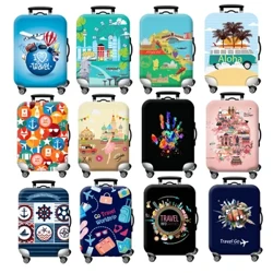 Pantakip ng Luggage Stretch Fabric Suitcase Protector Baggage Dust Case Cover Angkop para sa18-32 Inch Suitcase Case Travel Organizer